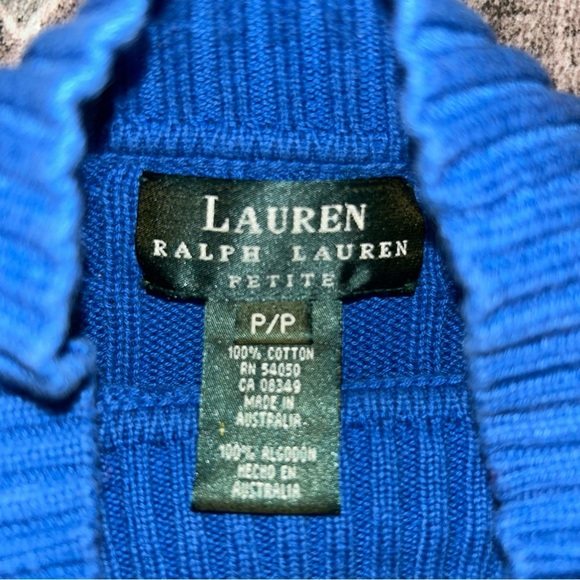 Ralph Lauren Royal Blue Turtleneck Sweater - Picture 4 of 4